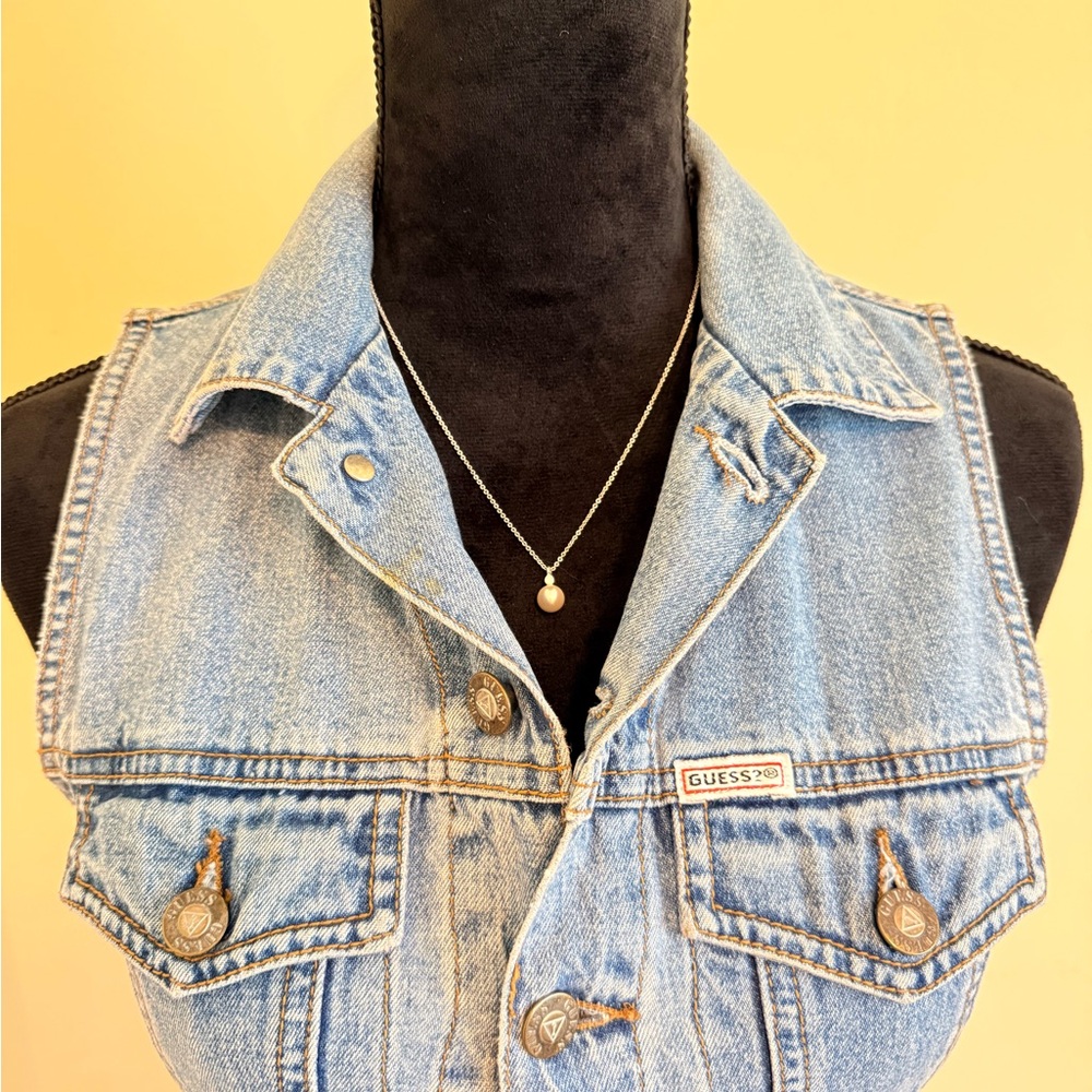 Guess Blue Denim Sleeveless Dress - Picture 4 of 10